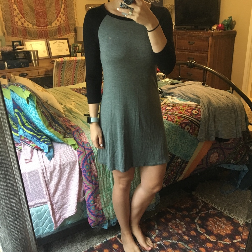 Baseball tee dress